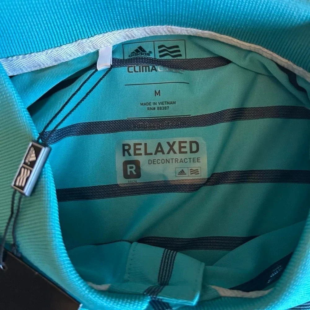 NWT -Adidas ClimaCool Relaxed Fit Golf Polo – Sea Spray Vibes | Size M